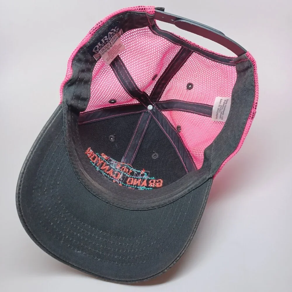 Grand‎ Canyon AZ Ball Cap Ouray Sportswear Snap Back Hat Pink Gray Size Youth